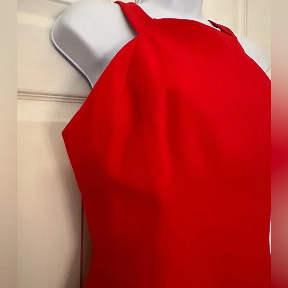 Black Halo Marcelle Sleeveless Stretch Crepe Sheath Dress, Size 6, Red - Picture 3 of 16